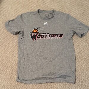 Adidas Gray Men’s Small Coach Wooten Basketball Camp T-Shirt